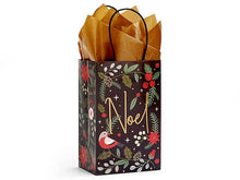 Holiday Botanicals Paper Christmas Gift Bags: 25 Pack / Jewel 6.5x3.5x6.5"