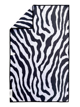 Safari Stripe: Double-Sided Hand Towel: Black/White / Hand Towel (17 in x 27 in)