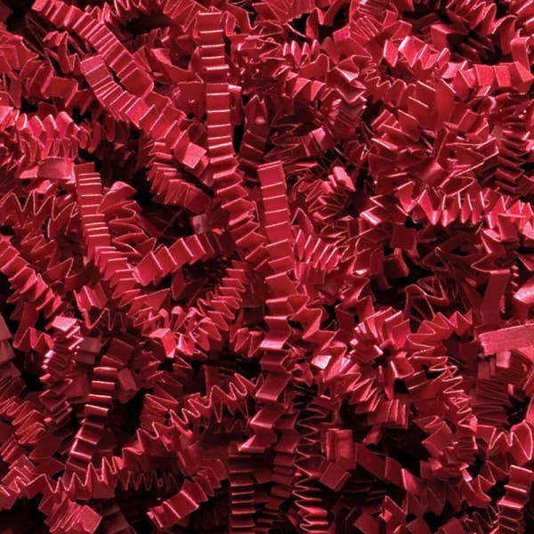 40 LB Box Red Crinkle Cut Shred