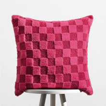Check It Boucle Fleece Cushion Pinky Crush: Pinky Crush / Polyester Filled / 45 x 45cm