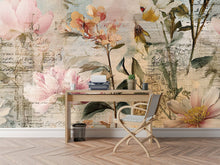 Floral Whimsy — Bold Florals Luxury Wallpaper Mural: Sample/Swatch / Peel-stick