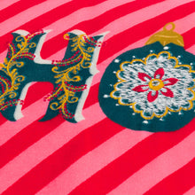 HoHoHo Velvet Piped Cushion Red: Red / Polyester Filled / 30 x 50cm
