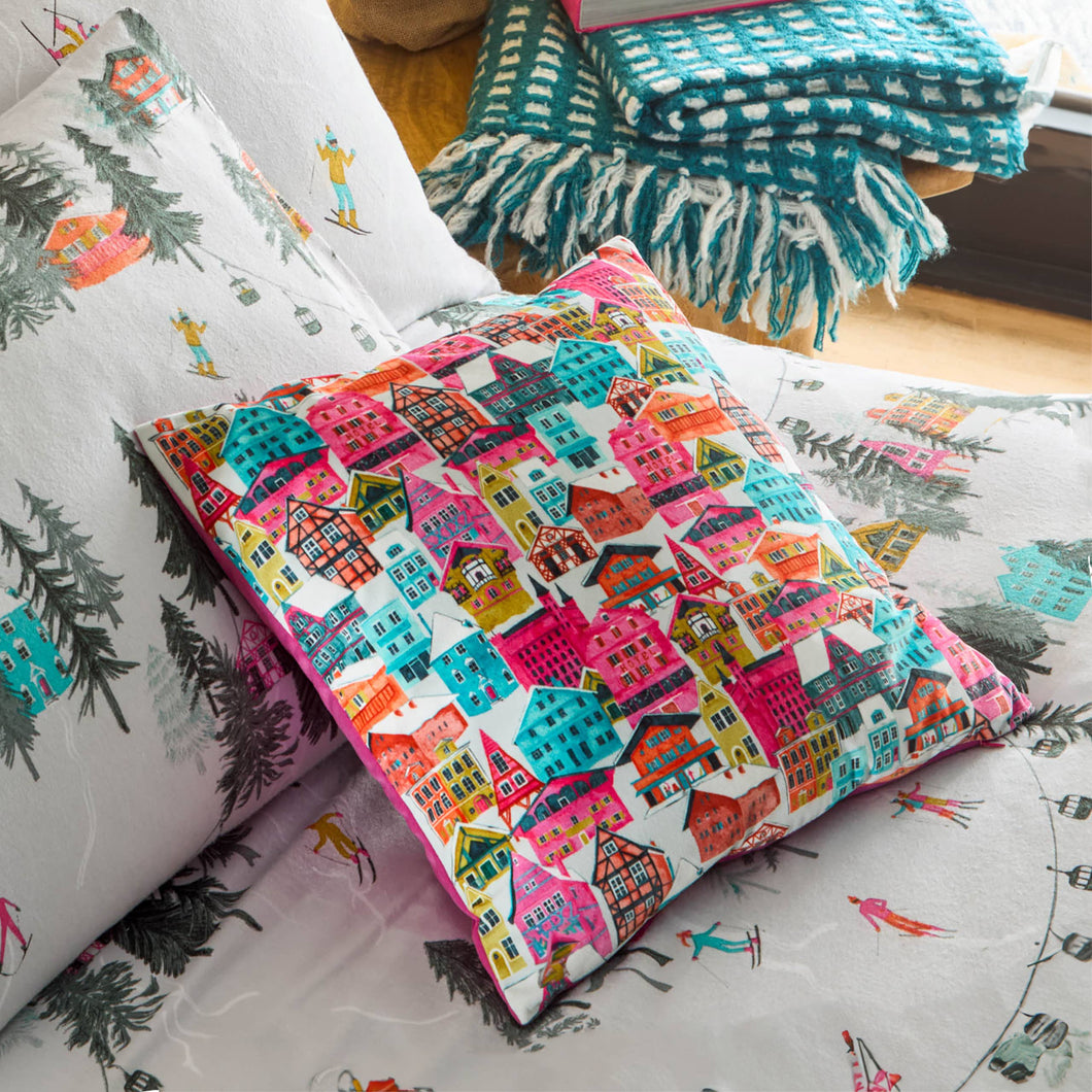 Aspen Velvet Cushion Multicolour: Multicolour / Polyester Filled / 45 x 45cm