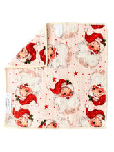 Merry McSanta: Double-Sided Washcloth: Cream / Washcloth (12 in x 12 in)