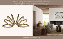 Decorative Sculpture - Gold Metal Slinky Ring, 11 in.