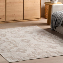 Avni Southwestern Machine Washable Area Rug: Ivory / Runner / 2' 8" x 8'