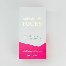 Remaining Fucks Shower Steamers - Blackberry Quince - Set of 8 Tabs