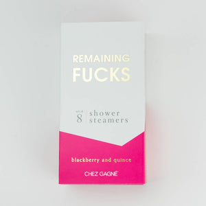 Remaining Fucks Shower Steamers - Blackberry Quince - Set of 8 Tabs