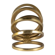Decorative Sculpture - Gold Metal Slinky Ring, 11 in.