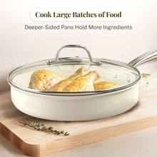 Gotham Steel Pro Natrual 13pc Aluminum Nonstick in Cream