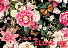 Floral Fantasy Blooms & Butterflies — Bold Florals Luxury Wallpaper Mural: Sample/Swatch / Peel-stick