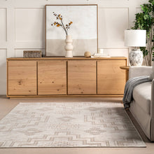 Avni Southwestern Machine Washable Area Rug: Ivory / Runner / 2' 8" x 8'