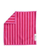 Pink Licorice: Double-Sided Washcloth: Pink / 12x12 in