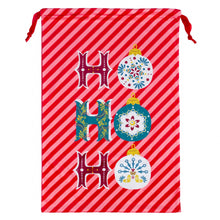 Ho Ho Ho Printed Velvet Xmas Sack Red: Red / 74 x 50cm