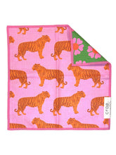 Carole: Reversible Washcloth: Pink/Green / 12x12 in / Washcloth