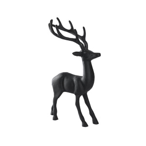 18"Black  Metal Reindeer