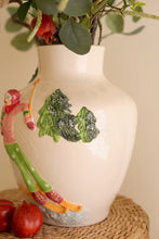 Ceramic Christmas Vase with Skier