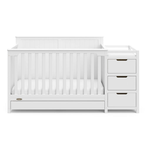 Graco® Hadley 5-in-1 Convertible Crib and Changer with Drawer: White