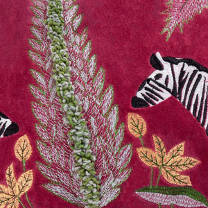 Kalahari Embroidered Velvet Cushion Multicolour: Multicolour / Feather Filled / 30 x 50cm