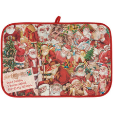 Vintage Santas Drying Mat