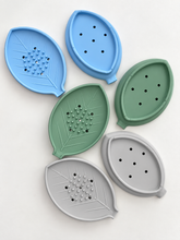 Shower Steamer Tray - Leaf Silicone Tray : Gray