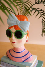 Girl with Green Sunglasses Vase
