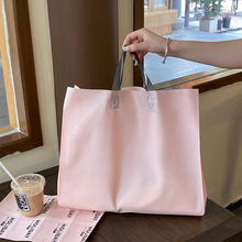 50pcs, Dual-colors Premium Frosted square PVC Gift Bags: Medium / Pink