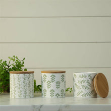 McKayla Monday Registry 
Leafy Green Dolomite Canisters set of 3