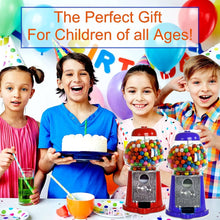 Coin Operated Gumball Machine 9" Heavy Duty Metal with Glass: RED