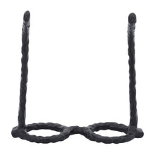 Aluminum Glam Round Glasses Sculpture - Black, 7 in.