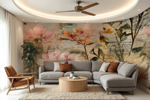 Floral Whimsy — Bold Florals Luxury Wallpaper Mural: Sample/Swatch / Peel-stick