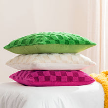 Check It Boucle Fleece Cushion Pinky Crush: Pinky Crush / Polyester Filled / 45 x 45cm