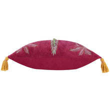 Kalahari Embroidered Velvet Cushion Multicolour: Multicolour / Feather Filled / 30 x 50cm
