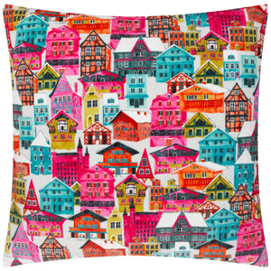 Aspen Velvet Cushion Multicolour: Multicolour / Polyester Filled / 45 x 45cm