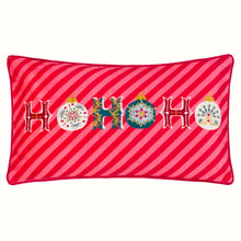 HoHoHo Velvet Piped Cushion Red: Red / Polyester Filled / 30 x 50cm