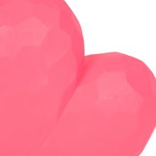 Resin Faceted Heart Decorative Sculpture - Pink, 9 in.