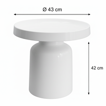Side Table - Pawn - White - 43x42cm