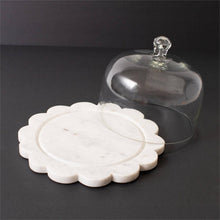 McKayla Monday Registry 
Glass Cloche With Scallop Edge Marble Tray