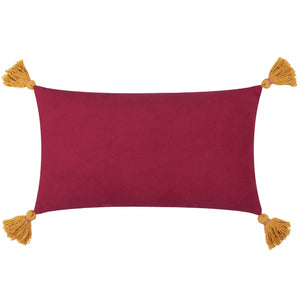 Kalahari Embroidered Velvet Cushion Multicolour: Multicolour / Feather Filled / 30 x 50cm