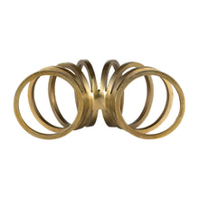 Decorative Sculpture - Gold Metal Slinky Ring, 11 in.