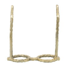 Metal Abstract Eyeglasses Sculpture Home Decor - Gold, 3 in.
