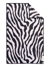 Safari Stripe: Double-Sided Hand Towel: Black/White / Hand Towel (17 in x 27 in)