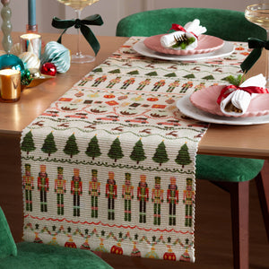 Christmas Celebration Festive Table Runner Multicolour: Multicolour / 35 x 180cm