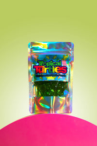 Tropical Turtles. 15 Kiwi Scented, Turtle Shaped Bath Pearls