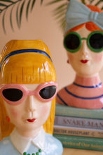Girl with Pink Sunglasses Vase