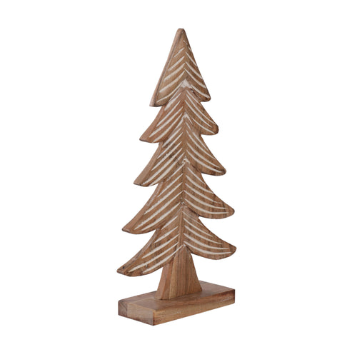 Carved Wooden Christmas Tree