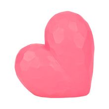 Resin Faceted Heart Decorative Sculpture - Pink, 9 in.