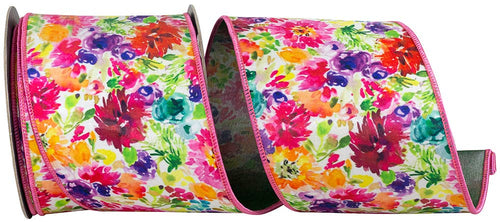 Floral Impressions Deluxe Wired Edge, 4 In, 10 Yards