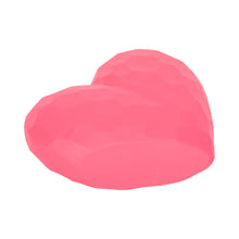 Resin Faceted Heart Decorative Sculpture - Pink, 9 in.