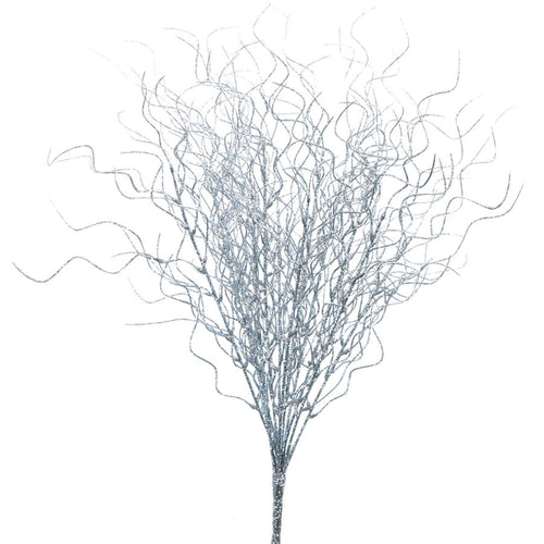 Glittered Curly Willow Bunch 21